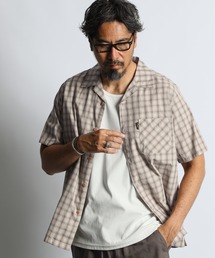 The DUFFER of ST.GEORGE(�U�_�t�@�[�I�u�Z���g�W���[�W)��MINI OMBRE CHECK S/SL SHIRT�F�I���u���[�~�j�`�F�b�N �����J�݃V���c / �I�[�v���J���[ / �����x�u���[�h / �{�b�N�X�V���G�b�g(�V���c/�u���E�X)