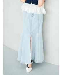 MERCURYDUO | ホットフィックスデニムマーメイドスカート(スカート)