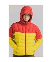 MARMOT | MARMOT【マーモット】- ジャケット【Lance Down Hoodie RED×YELLOW MTFW25MDW009】(ダウンジャケット/コート)
