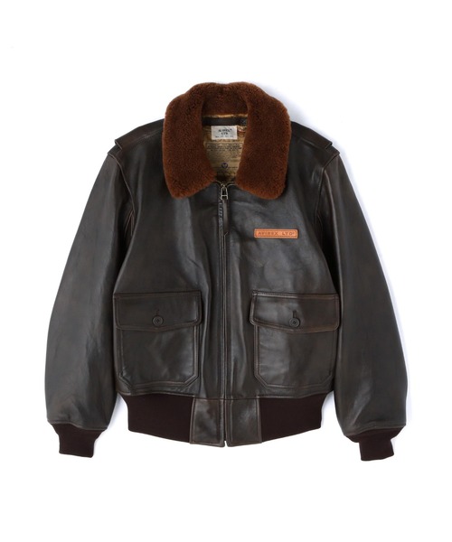 AVIREX(アヴィレックス)の「G-1 FLIGHT JACKET ANTIQUE LAMB / G-1 フライトジャケット アンティーク ラム / AVIREX / アヴィレックス(ミリタリージャケット・メンズ・ブラウン・40)」の1枚目の写真