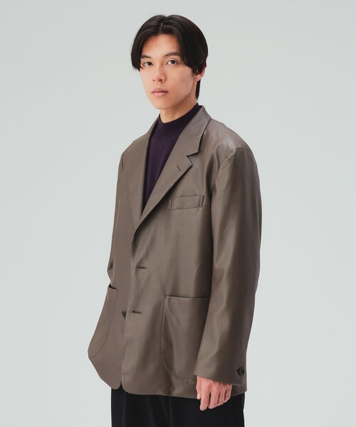BEAMS HEART(ビームスハート)の「フェイクレザー ジャケット(テーラードジャケット・メンズ・グレー系その他/ブラック・X-LARGE/LARGE/MEDIUM/SMALL)」の5枚目の写真