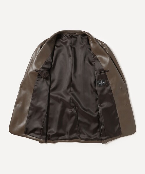 BEAMS HEART(ビームスハート)の「フェイクレザー ジャケット(テーラードジャケット・メンズ・グレー系その他/ブラック・X-LARGE/LARGE/MEDIUM/SMALL)」の16枚目の写真