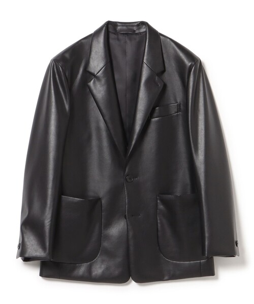 BEAMS HEART(ビームスハート)の「フェイクレザー ジャケット(テーラードジャケット・メンズ・グレー系その他/ブラック・X-LARGE/LARGE/MEDIUM/SMALL)」の19枚目の写真