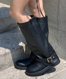 DIFFERSHOE（ディファーシュー）の「ベルディン ロングブーツ 7.5CM [ブラック]（ブーツ）」