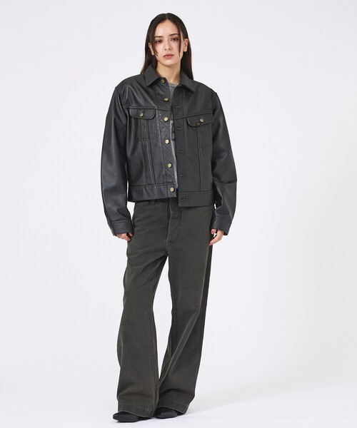 Lee(リー)の「【LEE / リー】カウレザージャケット / LM9911 COW LEATHER RJK(ライダースジャケット・メンズ・ブラック・M/L/XL)」の5枚目の写真