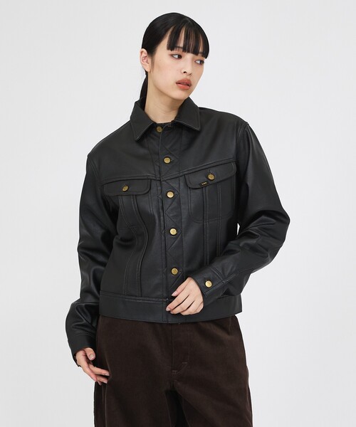 Lee(リー)の「【LEE / リー】カウレザージャケット / LM9911 COW LEATHER RJK(ライダースジャケット・メンズ・ブラック・M/L/XL)」の6枚目の写真