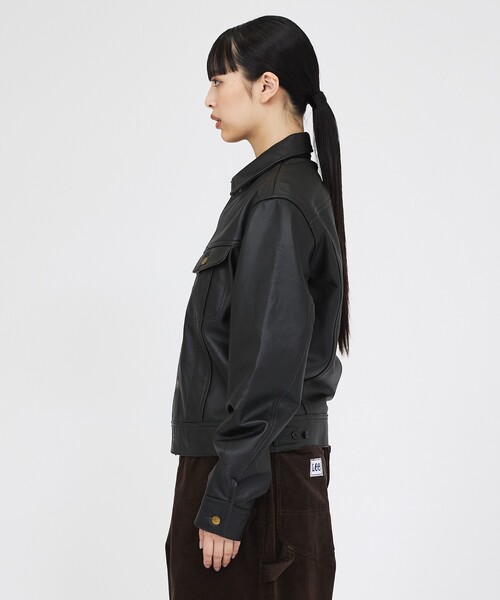 Lee(リー)の「【LEE / リー】カウレザージャケット / LM9911 COW LEATHER RJK(ライダースジャケット・メンズ・ブラック・M/L/XL)」の8枚目の写真