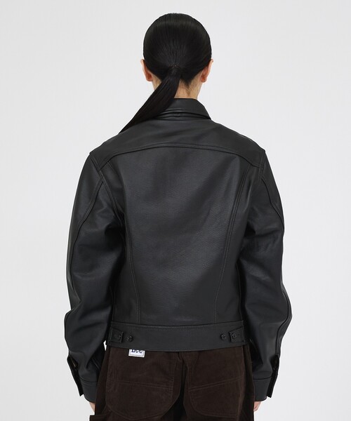 Lee(リー)の「【LEE / リー】カウレザージャケット / LM9911 COW LEATHER RJK(ライダースジャケット・メンズ・ブラック・M/L/XL)」の9枚目の写真