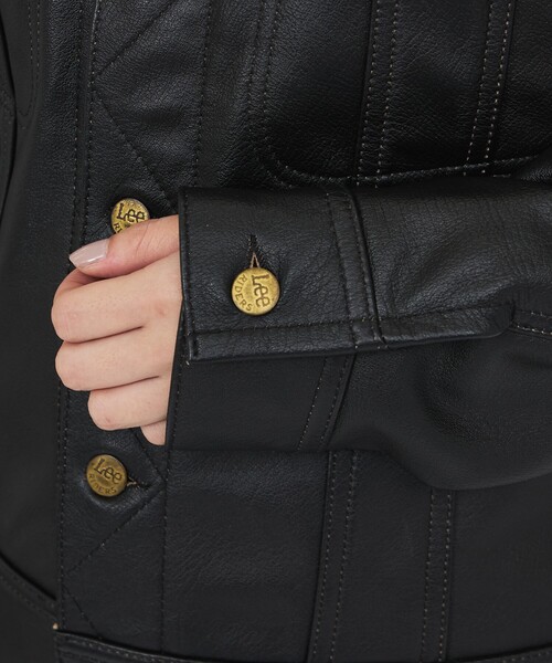 Lee(リー)の「【LEE / リー】カウレザージャケット / LM9911 COW LEATHER RJK(ライダースジャケット・メンズ・ブラック・M/L/XL)」の13枚目の写真