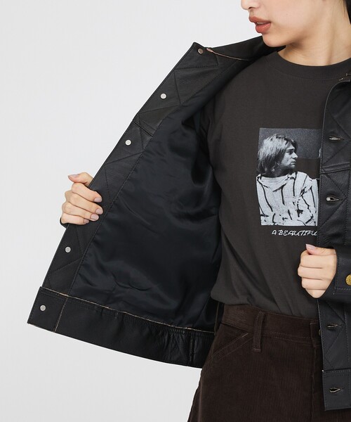 Lee(リー)の「【LEE / リー】カウレザージャケット / LM9911 COW LEATHER RJK(ライダースジャケット・メンズ・ブラック・M/L/XL)」の14枚目の写真