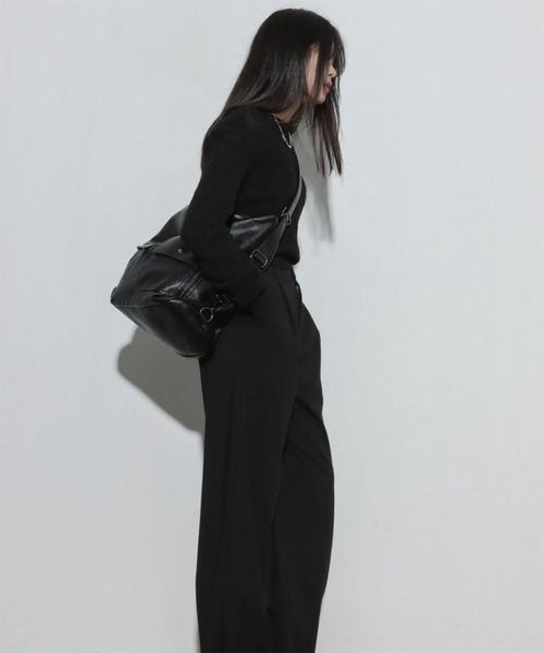 WESTBOY(ウエストボーイ)の「Y2K ユニセックス エコレザー 2WAY ショルダーバッグ WO26W2BG13(ショルダーバッグ・メンズ・ブラック・FREE)」の15枚目の写真