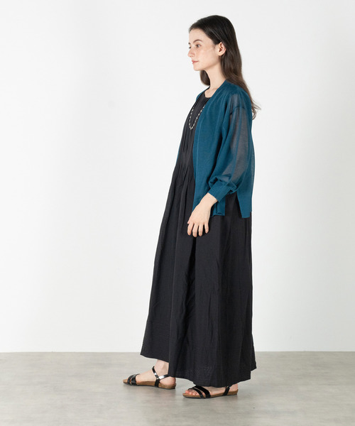 MELROSE claire(メルローズ クレール)の「【強撚ミックスラメニットカーディガン】(カーディガン/ボレロ・レディース・グレー/ブルー/ブラウン・FREE)」の13枚目の写真