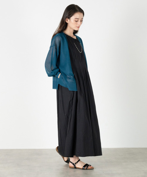 MELROSE claire(メルローズ クレール)の「【強撚ミックスラメニットカーディガン】(カーディガン/ボレロ・レディース・グレー/ブルー/ブラウン・FREE)」の14枚目の写真