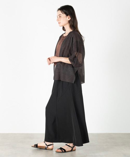 MELROSE claire(メルローズ クレール)の「【強撚ミックスラメニットカーディガン】(カーディガン/ボレロ・レディース・グレー/ブルー/ブラウン・FREE)」の10枚目の写真