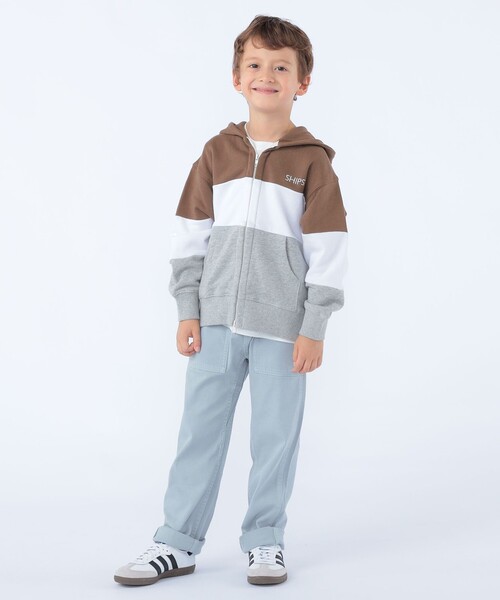 SHIPS(シップス)の「SHIPS KIDS:100~130cm / ロゴ フード ジップ パーカ(パーカー・キッズ・ブラウン・130/120/110/100)」の8枚目の写真