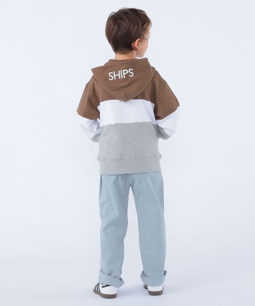 SHIPS(シップス)の「SHIPS KIDS:100~130cm / ロゴ フード ジップ パーカ(パーカー・キッズ・ブラウン・130/120/110/100)」の11枚目の写真