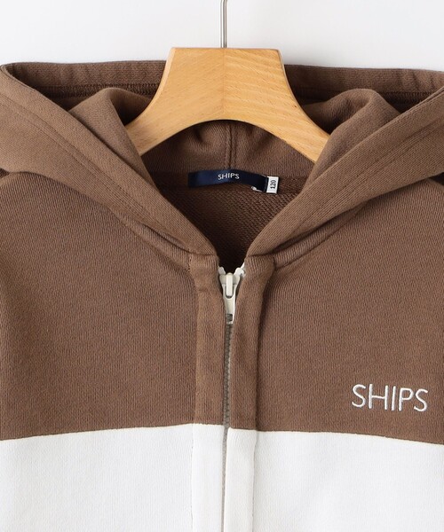 SHIPS(シップス)の「SHIPS KIDS:100~130cm / ロゴ フード ジップ パーカ(パーカー・キッズ・ブラウン・130/120/110/100)」の14枚目の写真