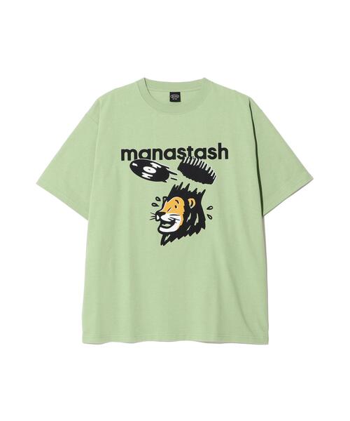 MANASTASH（マナスタッシュ）の「MANASTASH/マナスタッシュ　CiTee LION（Tシャツ/カットソー・メンズ・ホワイト/ブラック/ライトグリーン・L/M/XL/S）」の3枚目の写真