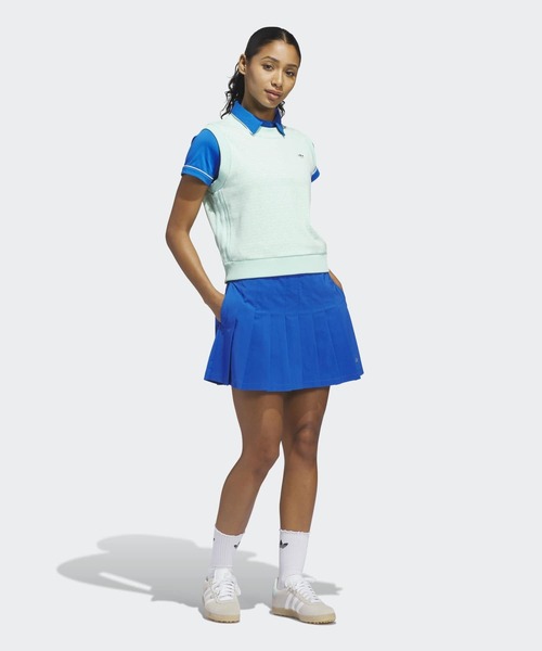 adidas(アディダス)の「オリジナルスゴルフ プルオン プリーツスカート【adidas Golf/アディダスゴルフ】(スカート・レディース・ブルー・LARGE/MEDIUM/X-SMALL/X-LARGE/SMALL)」の5枚目の写真