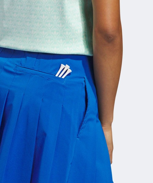 adidas(アディダス)の「オリジナルスゴルフ プルオン プリーツスカート【adidas Golf/アディダスゴルフ】(スカート・レディース・ブルー・LARGE/MEDIUM/X-SMALL/X-LARGE/SMALL)」の4枚目の写真