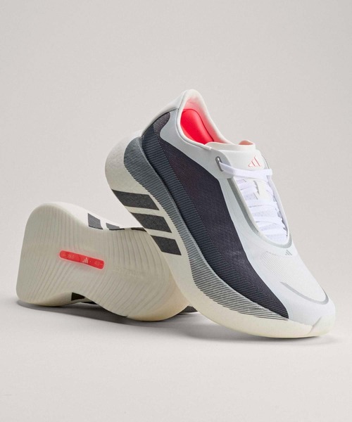 adidas(アディダス)の「ハイパーブースト エッジ ランニング / HYPERBOOST EDGE Running/ ランニングシューズ / アディダス adidas(スニーカー・メンズ・ホワイト×グレー・24.0cm/24.5cm/25.0cm/25.5cm/26.0cm/26.5cm/27.0cm/27.5cm/28.0cm/28.5cm/29.0cm)」の1枚目の写真
