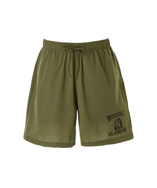 HYSTERIC GLAMOUR(ヒステリックグラマー)の「WHISKY WOMAN ハーフパンツ(その他パンツ・メンズ・ブラック/カーキ・SMALL/LARGE/MEDIUM)」の1枚目の写真