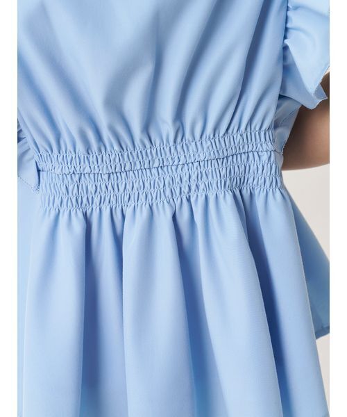 SNIDEL(スナイデル)の「【WEB限定カラーあり】フリルボウタイノースリブラウス(シャツ/ブラウス・レディース・ホワイト/ブルー/チェック/ピンク・F)」の16枚目の写真