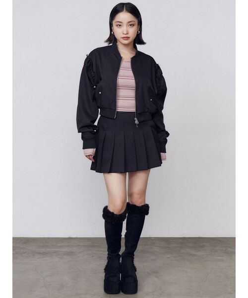 EMODA(エモダ)の「ヴィンテージライクプリーツスカート(スカート・レディース・ブラック/グレー/ベージュ・SMALL/MEDIUM)」の18枚目の写真