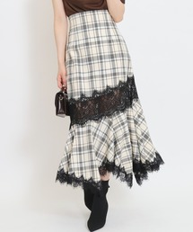 WILLSELECTION（ウィルセレクション）の「レース切替アシメヘムマーメイドスカート（スカート）」