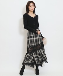 WILLSELECTION（ウィルセレクション）の「レース切替アシメヘムマーメイドスカート（スカート）」