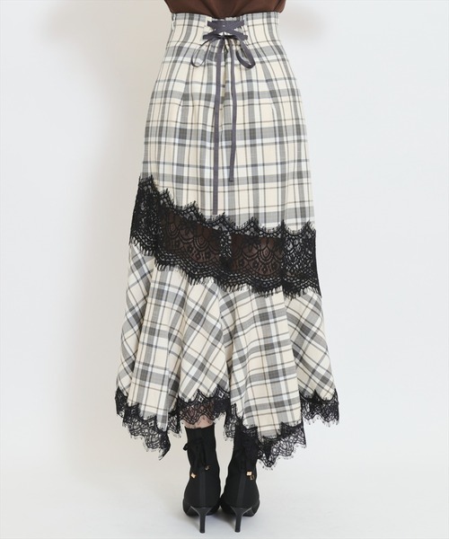 WILLSELECTION(ウィルセレクション)の「レース切替アシメヘムマーメイドスカート(スカート・レディース・ホワイト系その他/ブラック系その他/ブラウン系その他・FREE)」の15枚目の写真