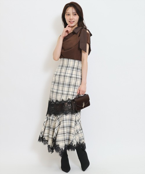 WILLSELECTION(ウィルセレクション)の「レース切替アシメヘムマーメイドスカート(スカート・レディース・ホワイト系その他/ブラック系その他/ブラウン系その他・FREE)」の22枚目の写真