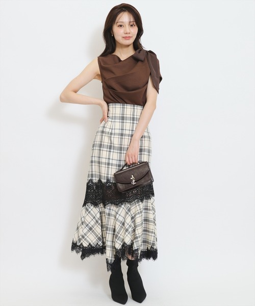 WILLSELECTION(ウィルセレクション)の「レース切替アシメヘムマーメイドスカート(スカート・レディース・ホワイト系その他/ブラック系その他/ブラウン系その他・FREE)」の11枚目の写真
