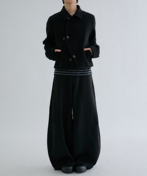 EPNK(イーピーエヌケー)の「Multiple short peacoat / マルチプルショートPコート(ピーコート・メンズ・ネイビー/チャコールグレー/ブラック・SMALL/MEDIUM/LARGE)」の9枚目の写真