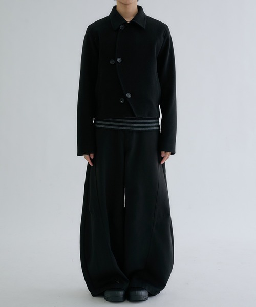 EPNK(イーピーエヌケー)の「Multiple short peacoat / マルチプルショートPコート(ピーコート・メンズ・ネイビー/チャコールグレー/ブラック・SMALL/MEDIUM/LARGE)」の10枚目の写真