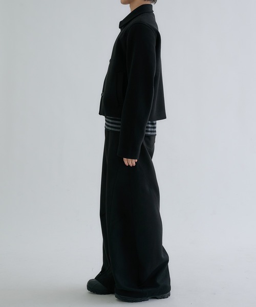 EPNK(イーピーエヌケー)の「Multiple short peacoat / マルチプルショートPコート(ピーコート・メンズ・ネイビー/チャコールグレー/ブラック・SMALL/MEDIUM/LARGE)」の13枚目の写真