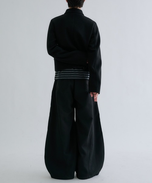 EPNK(イーピーエヌケー)の「Multiple short peacoat / マルチプルショートPコート(ピーコート・メンズ・ネイビー/チャコールグレー/ブラック・SMALL/MEDIUM/LARGE)」の15枚目の写真