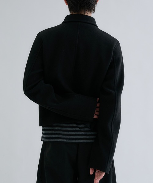 EPNK(イーピーエヌケー)の「Multiple short peacoat / マルチプルショートPコート(ピーコート・メンズ・ネイビー/チャコールグレー/ブラック・SMALL/MEDIUM/LARGE)」の4枚目の写真