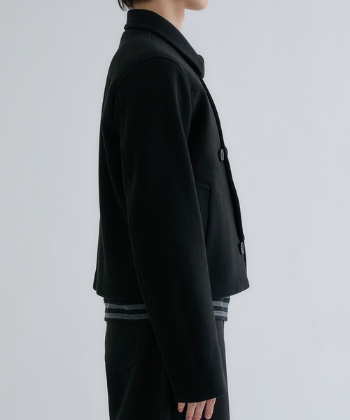 EPNK(イーピーエヌケー)の「Multiple short peacoat / マルチプルショートPコート(ピーコート・メンズ・ネイビー/チャコールグレー/ブラック・SMALL/MEDIUM/LARGE)」の5枚目の写真
