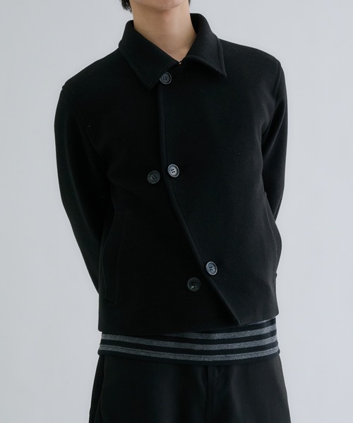 EPNK(イーピーエヌケー)の「Multiple short peacoat / マルチプルショートPコート(ピーコート・メンズ・ネイビー/チャコールグレー/ブラック・SMALL/MEDIUM/LARGE)」の6枚目の写真