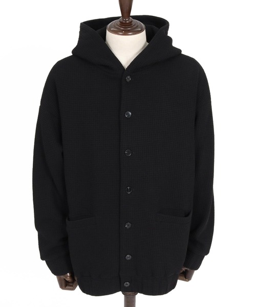 CAMBIO（カンビオ）の「mpa4204- Big Waffle Button Hoodie パーカー(CAM26AW-016)（パーカー・メンズ・ブラック/ネイビー/イエロー・S/M/L）」の21枚目の写真