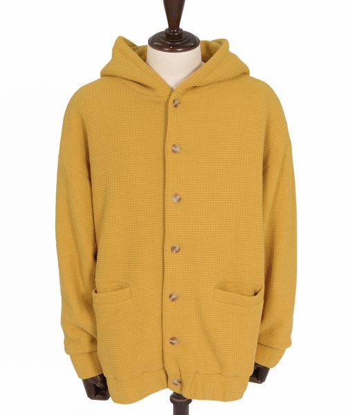 CAMBIO（カンビオ）の「mpa4204- Big Waffle Button Hoodie パーカー(CAM26AW-016)（パーカー・メンズ・ブラック/ネイビー/イエロー・S/M/L）」の22枚目の写真