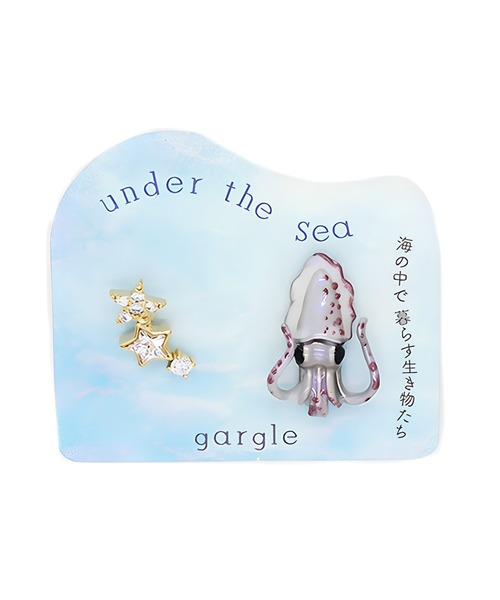gargle(ガーグル)の「【海シリーズ】オーロライカ ピアス(ピアス(両耳用)・レディース・ブルー/ホワイト・FREE)」の1枚目の写真