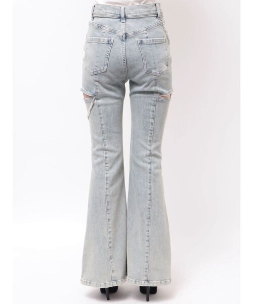 RESEXXY(リゼクシー)の「カットアウトルミエールパールデニム(デニムパンツ・レディース・ライトブルー・X-SMALL/SMALL/MEDIUM)」の10枚目の写真