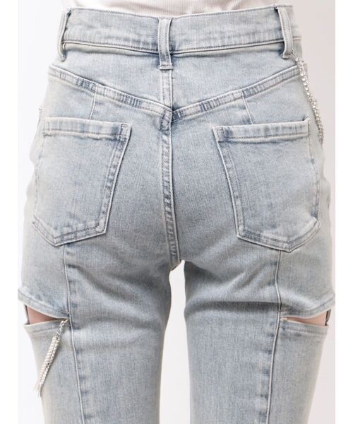RESEXXY(リゼクシー)の「カットアウトルミエールパールデニム(デニムパンツ・レディース・ライトブルー・X-SMALL/SMALL/MEDIUM)」の11枚目の写真