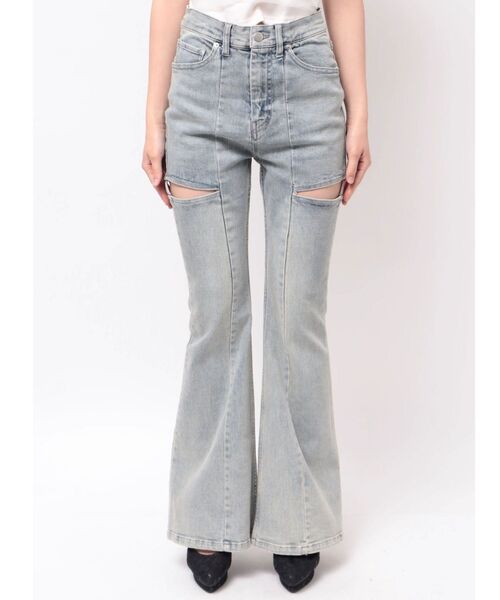 RESEXXY(リゼクシー)の「カットアウトルミエールパールデニム(デニムパンツ・レディース・ライトブルー・X-SMALL/SMALL/MEDIUM)」の15枚目の写真