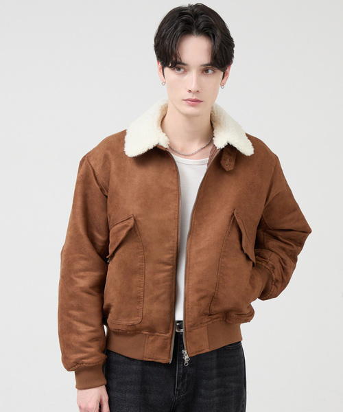 CIYOT(シヨウト)の「【CIYOT】2WAYファーカラー ショート G-1フライトブルゾン(ブルゾン・メンズ・ブラウン系/ブラック/ブラウン・S/M/L)」の9枚目の写真