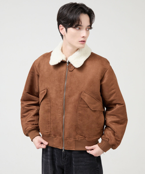 CIYOT(シヨウト)の「【CIYOT】2WAYファーカラー ショート G-1フライトブルゾン(ブルゾン・メンズ・ブラウン系/ブラック/ブラウン・S/M/L)」の10枚目の写真