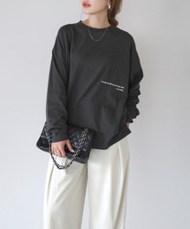 ワンポイントロゴ刺繍ロンT