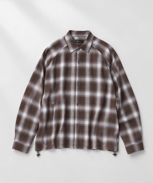 CRAFT STANDARD BOUTIQUE(クラフトスタンダードブティック)の「オンブレースイングトップ(シャツ/ブラウス・メンズ・ブラック/ブラウン/イエロー・L/M)」の2枚目の写真